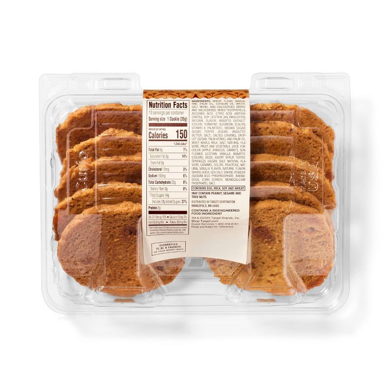 slide 2 of 3, Salted Caramel Cookies - 12.5oz/10ct - Favorite Day™, 12.5 oz, 10 ct