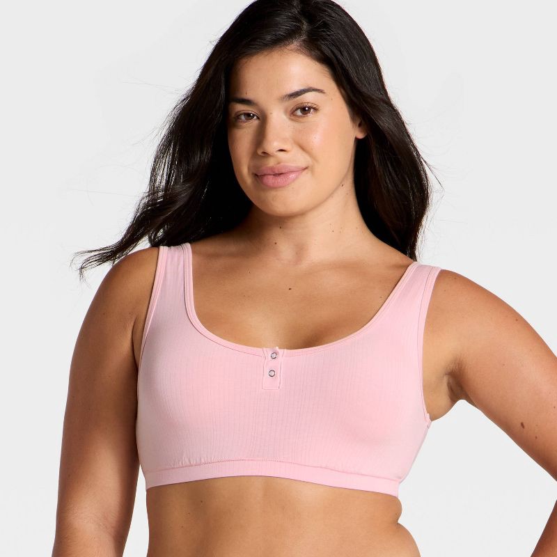 slide 4 of 5, Women's Modal Blend Scoop Bralette - Auden™ Blush XS, 1 ct
