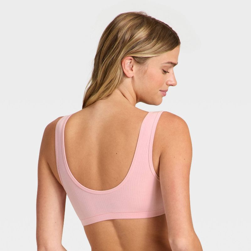 slide 2 of 5, Women's Modal Blend Scoop Bralette - Auden™ Blush M, 1 ct