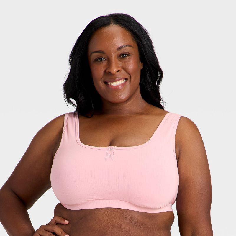 slide 1 of 3, Women's Modal Blend Scoop Bralette - Auden™ Blush XXL, 1 ct