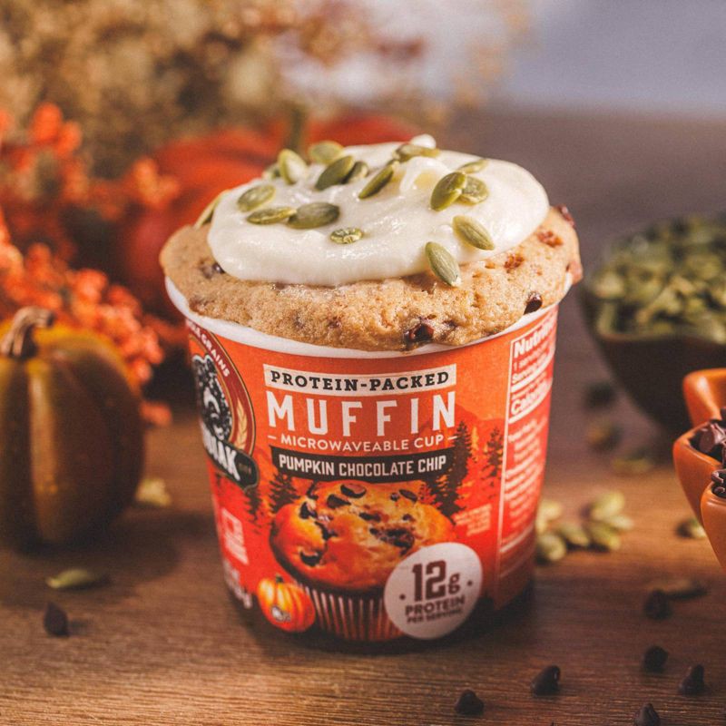 slide 5 of 7, Kodiak Cakes Protein-Packed Pumpkin Dark Chocolate Muffin Power Cup - 2.36oz, 2.36 oz