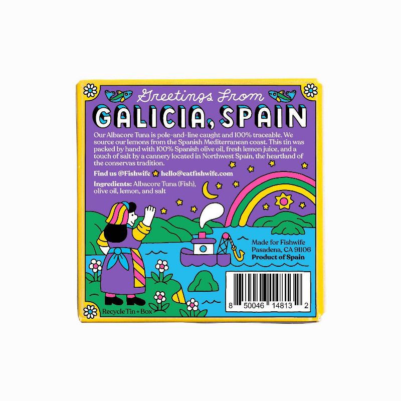 slide 2 of 3, Fishwife Tinned Seafood Co Albacore Tuna with Spanish Lemon - 3.2oz, 3.2 oz