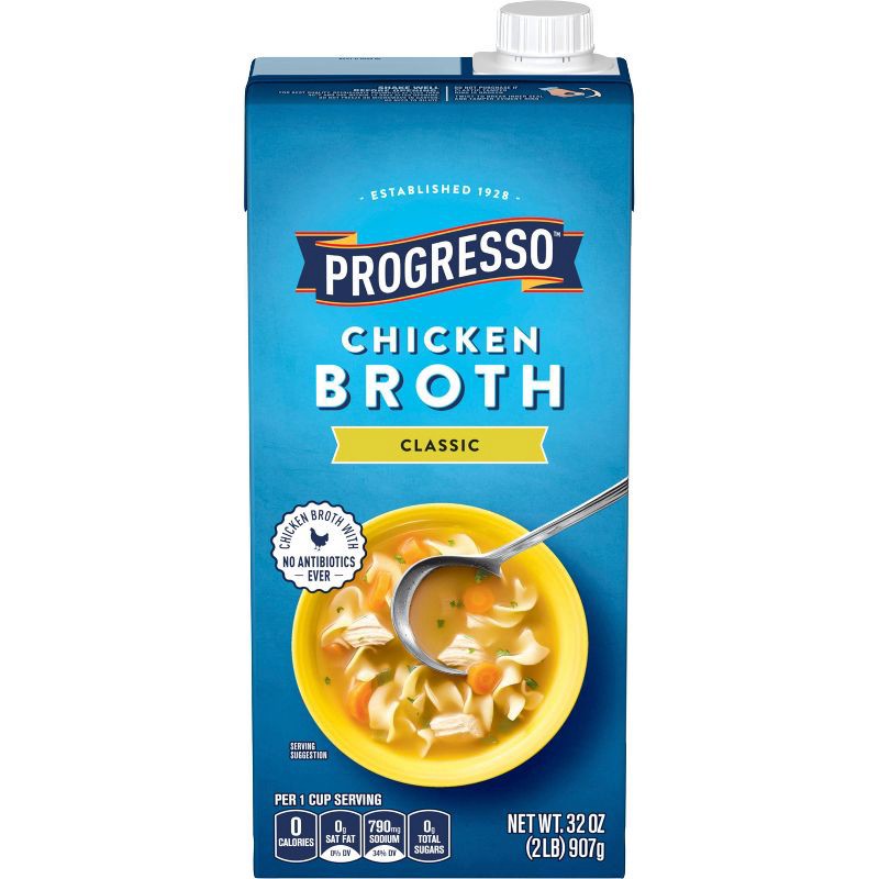 slide 2 of 6, Progresso Gluten Free Classic Chicken Broth - 32oz, 32 oz