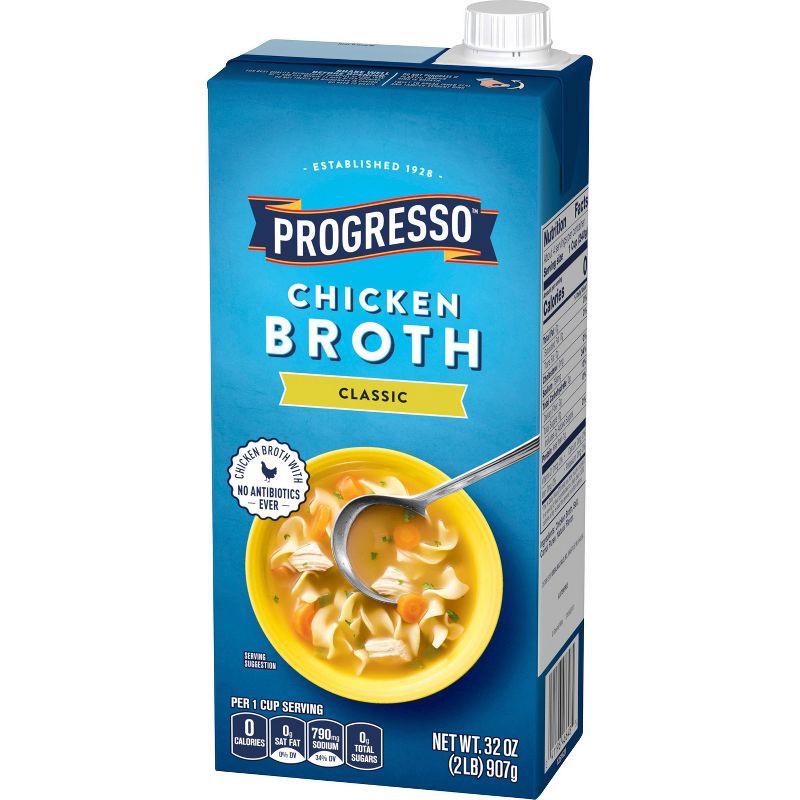 slide 3 of 6, Progresso Gluten Free Classic Chicken Broth - 32oz, 32 oz