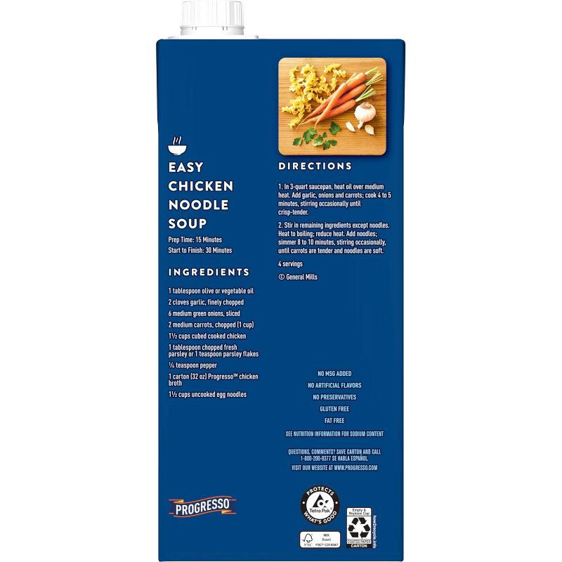 slide 4 of 6, Progresso Gluten Free Classic Chicken Broth - 32oz, 32 oz