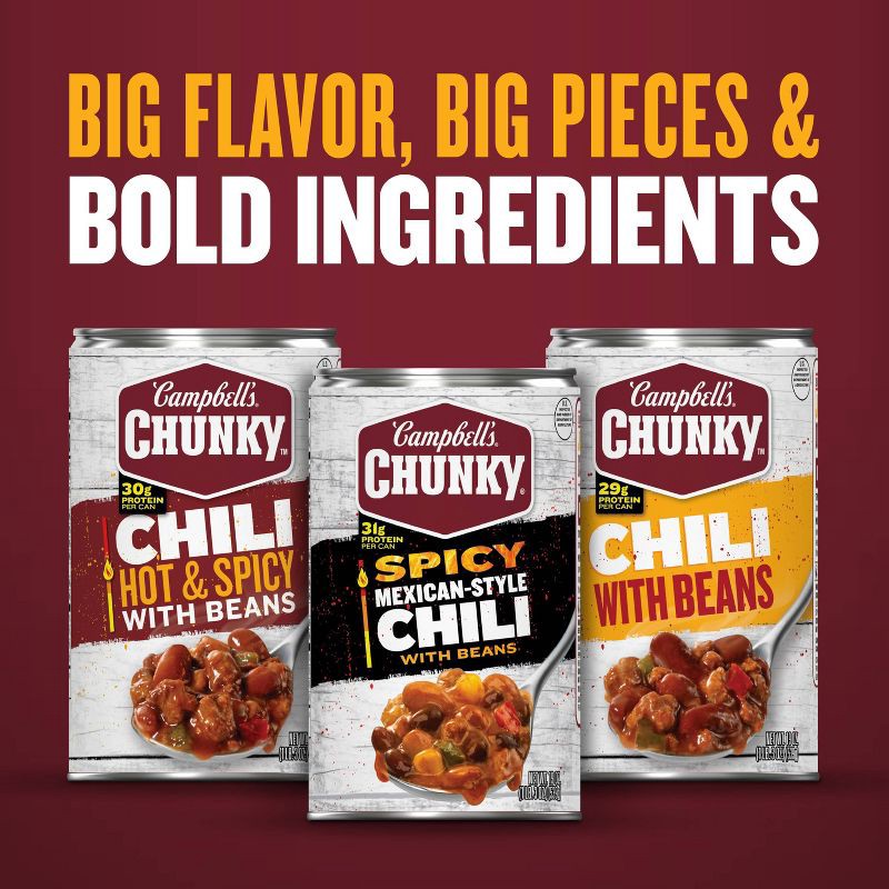 slide 6 of 10, Campbell's Chunky White Bean Chicken Chilli - 19oz, 19 oz