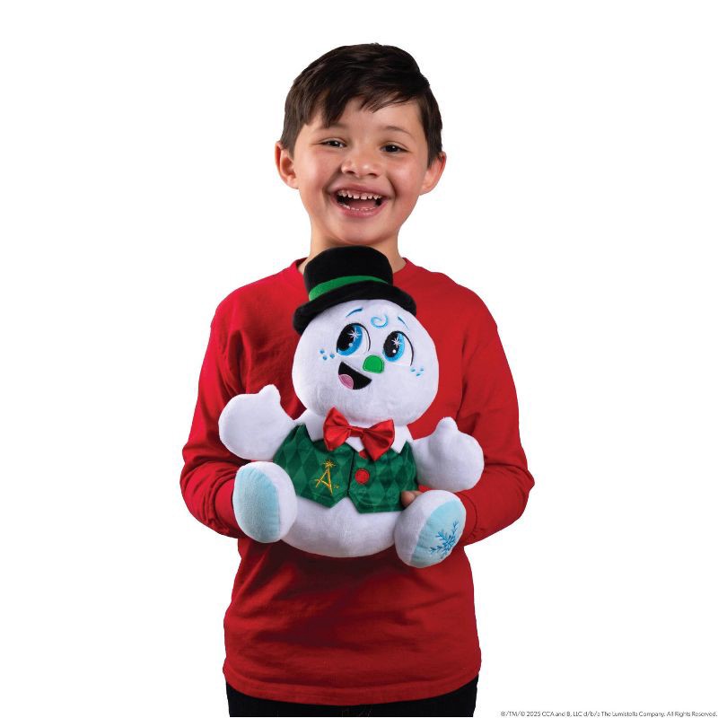 slide 4 of 9, Elf on the Shelf SnoStax Razzle the Snowman Plush and Book 20th Anniversary Edition, 1 ct