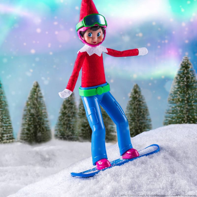 slide 2 of 5, Elf on the Shelf MagiFreez Swish and Sleigh Snowboard Set - Scout Elf Not Included, 1 ct