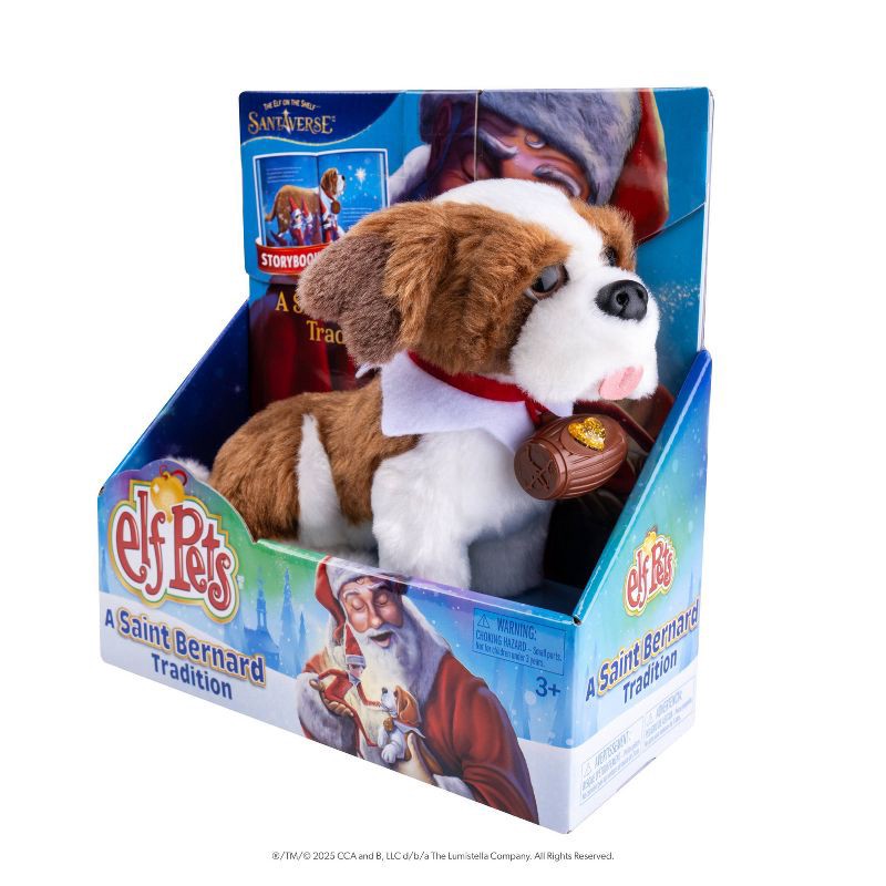 slide 2 of 11, Elf on the Shelf Elf Pets A St. Bernard Tradition Plush Toy with Storybook, 1 ct
