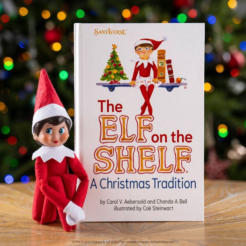 slide 10 of 10, Elf on the Shelf Box Set Girl Scout Elf with Blue Eyes with Storybook, 1 ct