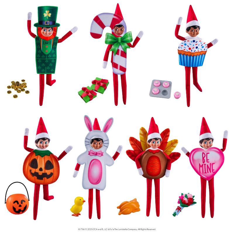 slide 2 of 18, Elf on the Shelf Polar Props Elftacular Year-Round Celebration Set - Scout Elf Not Included, 1 ct