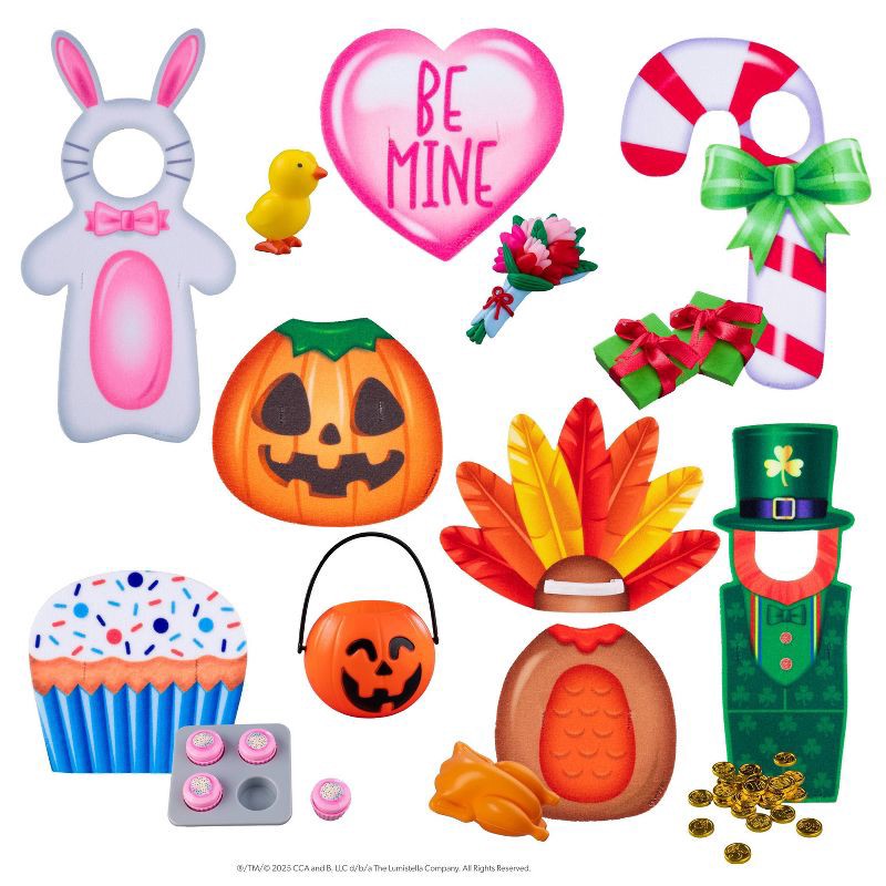 slide 18 of 18, Elf on the Shelf Polar Props Elftacular Year-Round Celebration Set - Scout Elf Not Included, 1 ct