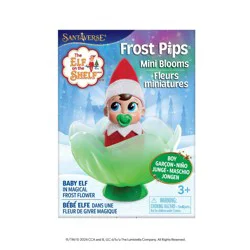 Elf on the Shelf Frost Pips Baby Elf Boy with Blue Eyes Flower Cradle and Swaddle Blanket