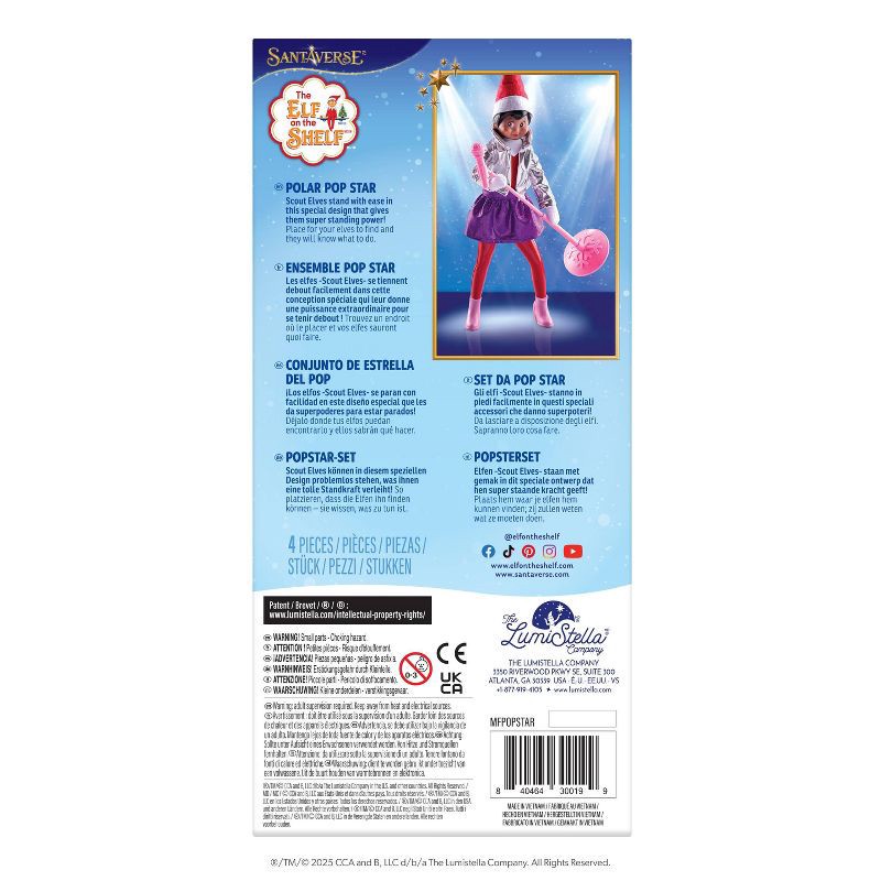 slide 5 of 5, Elf on the Shelf MagiFreez Pop Star Elf Set - Scout Elf Not Included, 1 ct