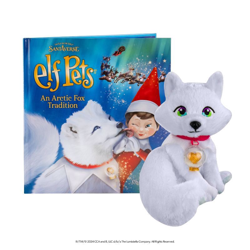 slide 3 of 15, Elf on the Shelf Elf Pets An Arctic Fox Tradition Plush Toy with Storybook, 1 ct