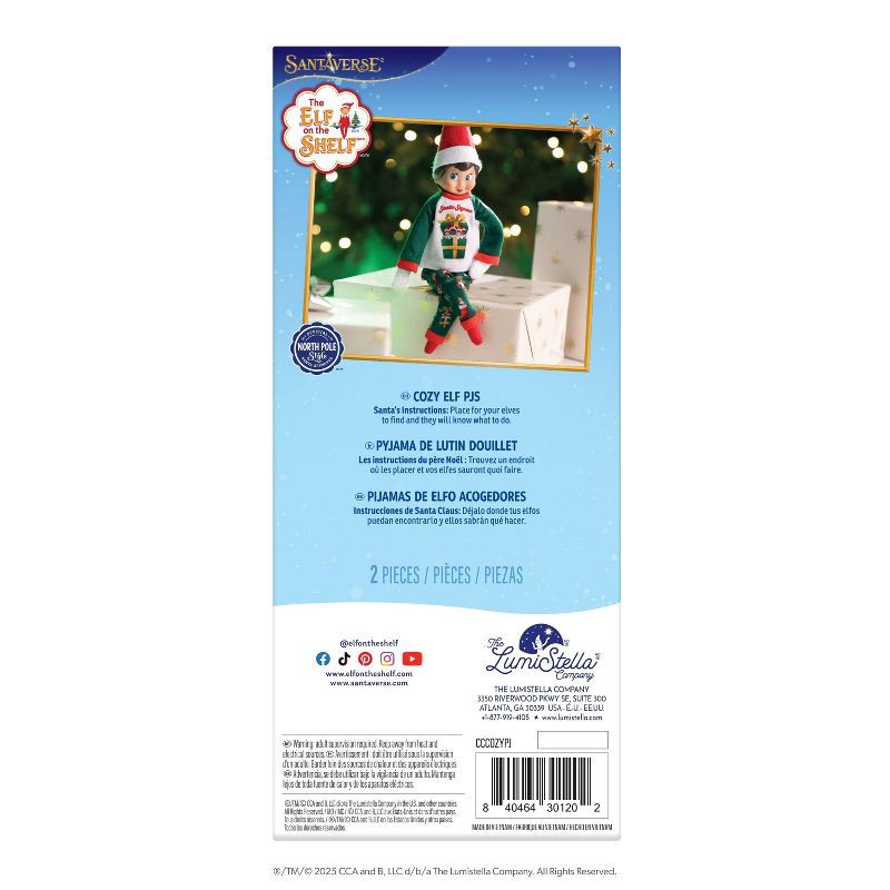 slide 6 of 6, Elf on the Shelf Claus Couture Collection Cozy Elf Pajamas - Scout Elf Not Included, 1 ct
