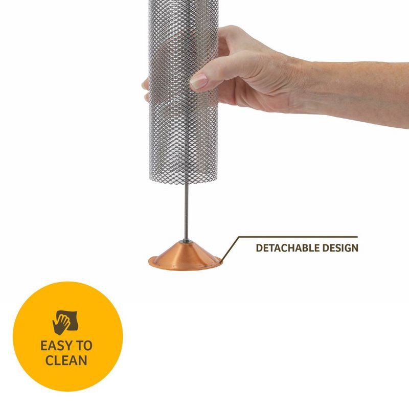 slide 5 of 8, Birds Choice Modern Farmhouse Copper Mesh Bird Tuber Feeder for Finches, 1 ct