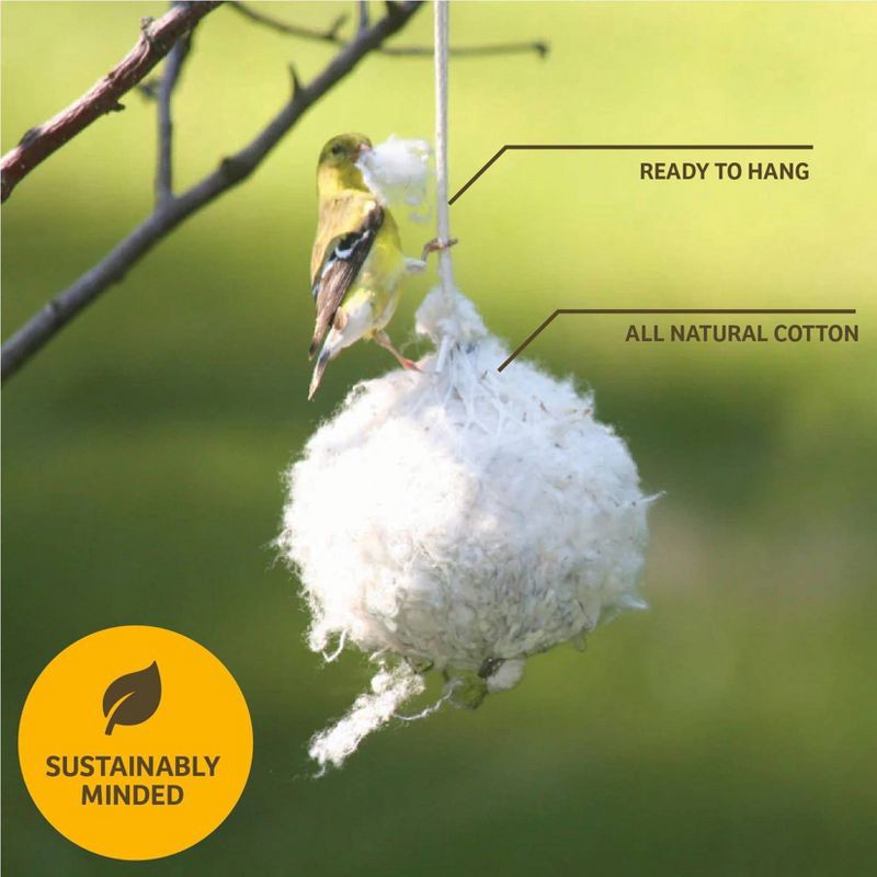 slide 3 of 5, Birds Choice Cotton Nest Building Material, 1 ct