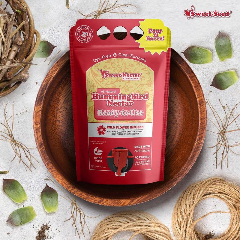 slide 3 of 5, Nature's Way Bird Products 50.7 fl oz Sweet-Nectar Hum Bag Ready-To-Use, 50.7 fl oz