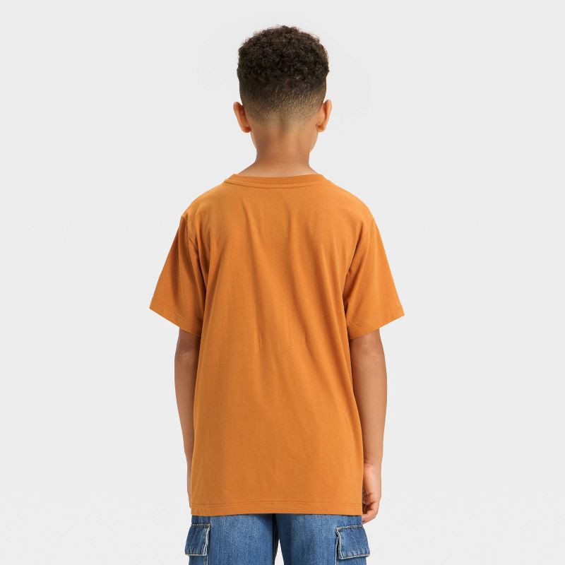 slide 3 of 4, Pokemon Boys' Pokémon Pikachu Adventure Short Sleeve Graphic T-Shirt - Brown M, 1 ct