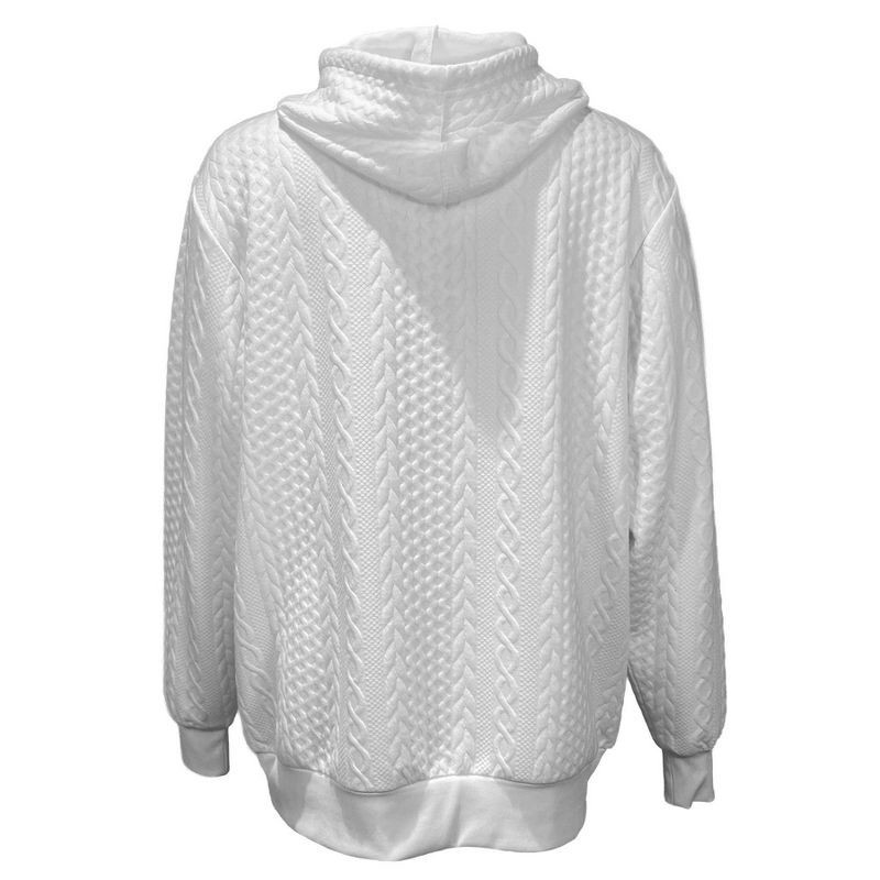 slide 2 of 4, NBA San Antonio Spurs Women's Long Sleeve Crusive Textured White Hooded Sweatshirt - L, 1 ct