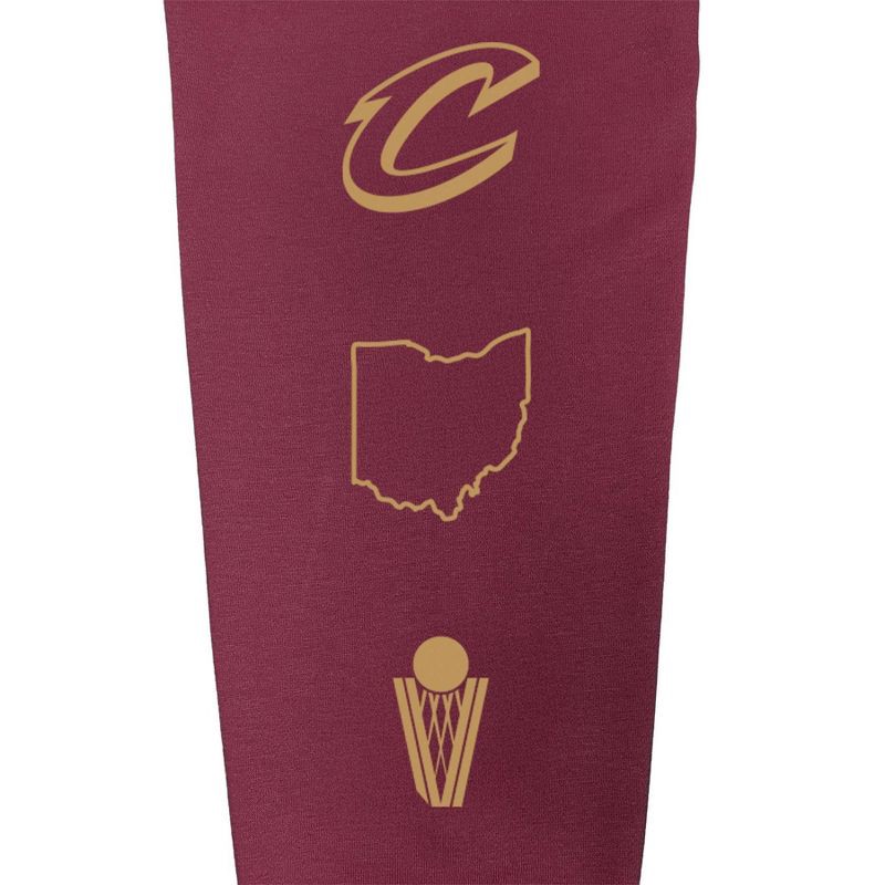 slide 5 of 5, NBA Cleveland Cavaliers Women's Long Sleeve V-Neck Fleece Sweatshirt - S, 1 ct