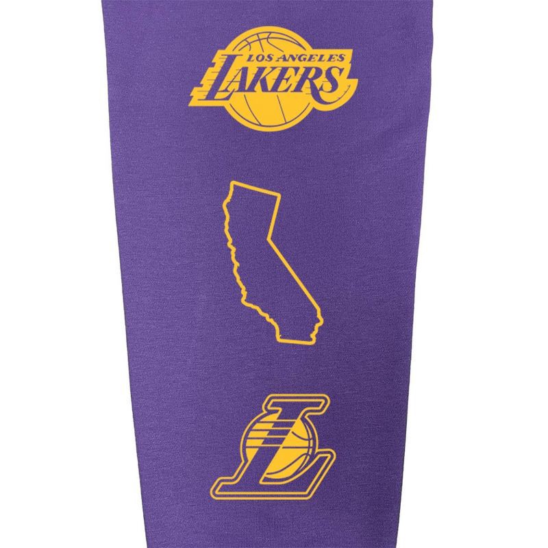 slide 5 of 5, NBA Los Angeles Lakers Women's Long Sleeve V-Neck Fleece Sweatshirt - S, 1 ct