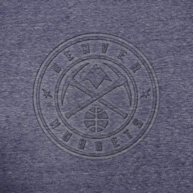 slide 4 of 4, NBA Denver Nuggets Women's Embossed Crew Neck Fleece Sweatshirt - M, 1 ct