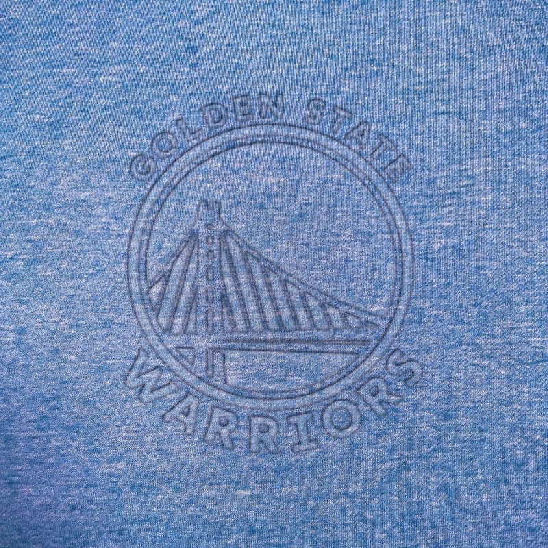 slide 4 of 4, NBA Golden State Warriors Women's Embossed Crew Neck Fleece Sweatshirt - S, 1 ct