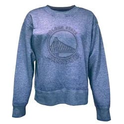 NBA Golden State Warriors Women's Embossed Crew Neck Fleece Sweatshirt - XL