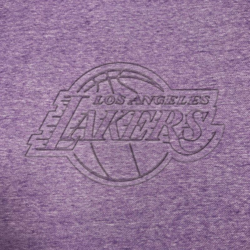 slide 4 of 4, NBA Los Angeles Lakers Women's Embossed Crew Neck Fleece Sweatshirt - M, 1 ct