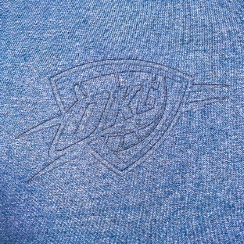 slide 4 of 4, NBA Oklahoma City Thunder Women's Embossed Crew Neck Fleece Sweatshirt - M, 1 ct