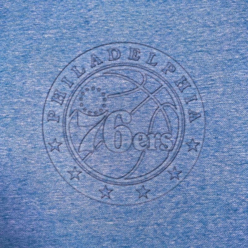 slide 4 of 4, NBA Philadelphia 76ers Women's Embossed Crew Neck Fleece Sweatshirt - XL, 1 ct