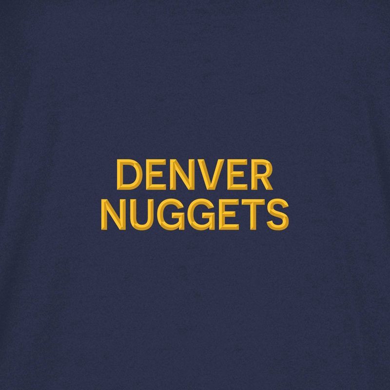 slide 4 of 4, NBA Denver Nuggets Women's Long Sleeve Hooded Sweatshirt - S, 1 ct