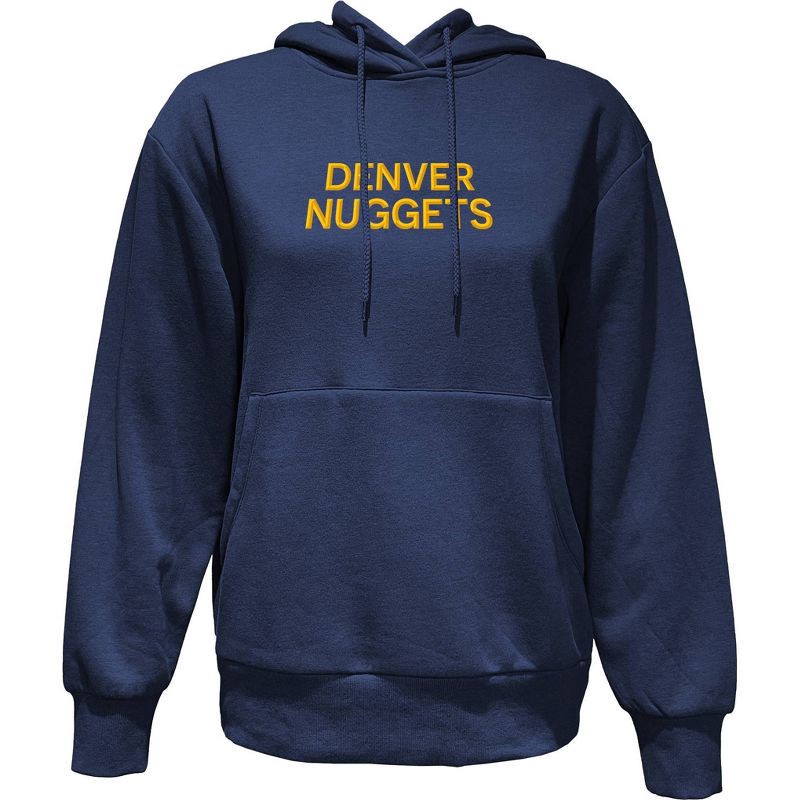 slide 1 of 4, NBA Denver Nuggets Women's Long Sleeve Hooded Sweatshirt - S, 1 ct