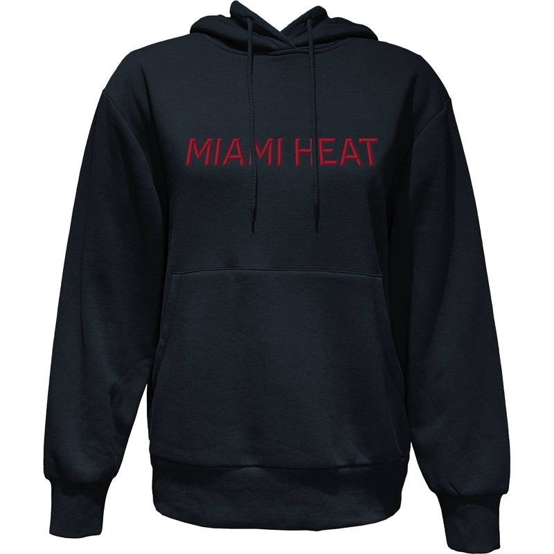 slide 1 of 4, NBA Miami Heat Women's Long Sleeve Hooded Sweatshirt - L, 1 ct