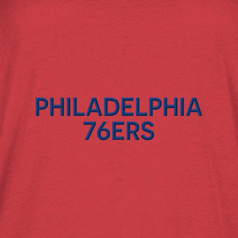 slide 4 of 4, NBA Philadelphia 76ers Women's Long Sleeve Hooded Sweatshirt - S, 1 ct