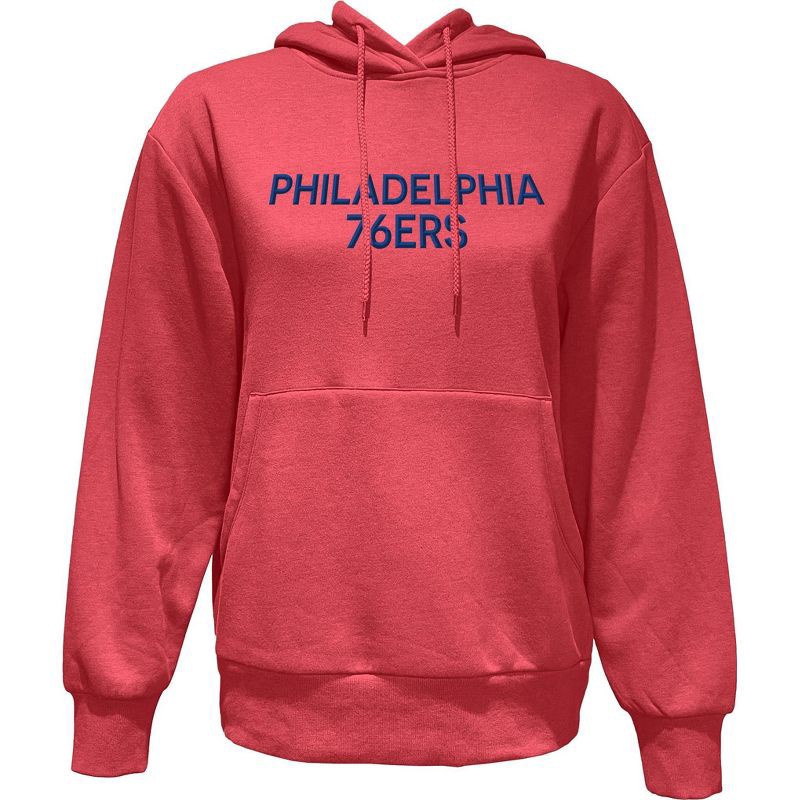 slide 1 of 4, NBA Philadelphia 76ers Women's Long Sleeve Hooded Sweatshirt - S, 1 ct