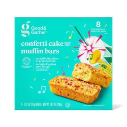 Confetti Cake Naturally Flavored Muffin Bars - 10.4oz/8ct - Good & Gather™