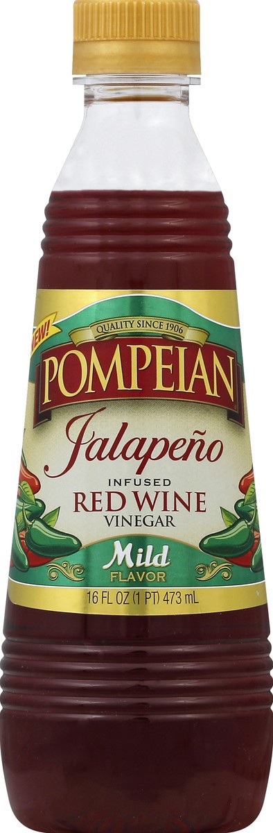 slide 2 of 2, Pompeian Jalapeno Infused Red Wine Vinegar, 16 oz