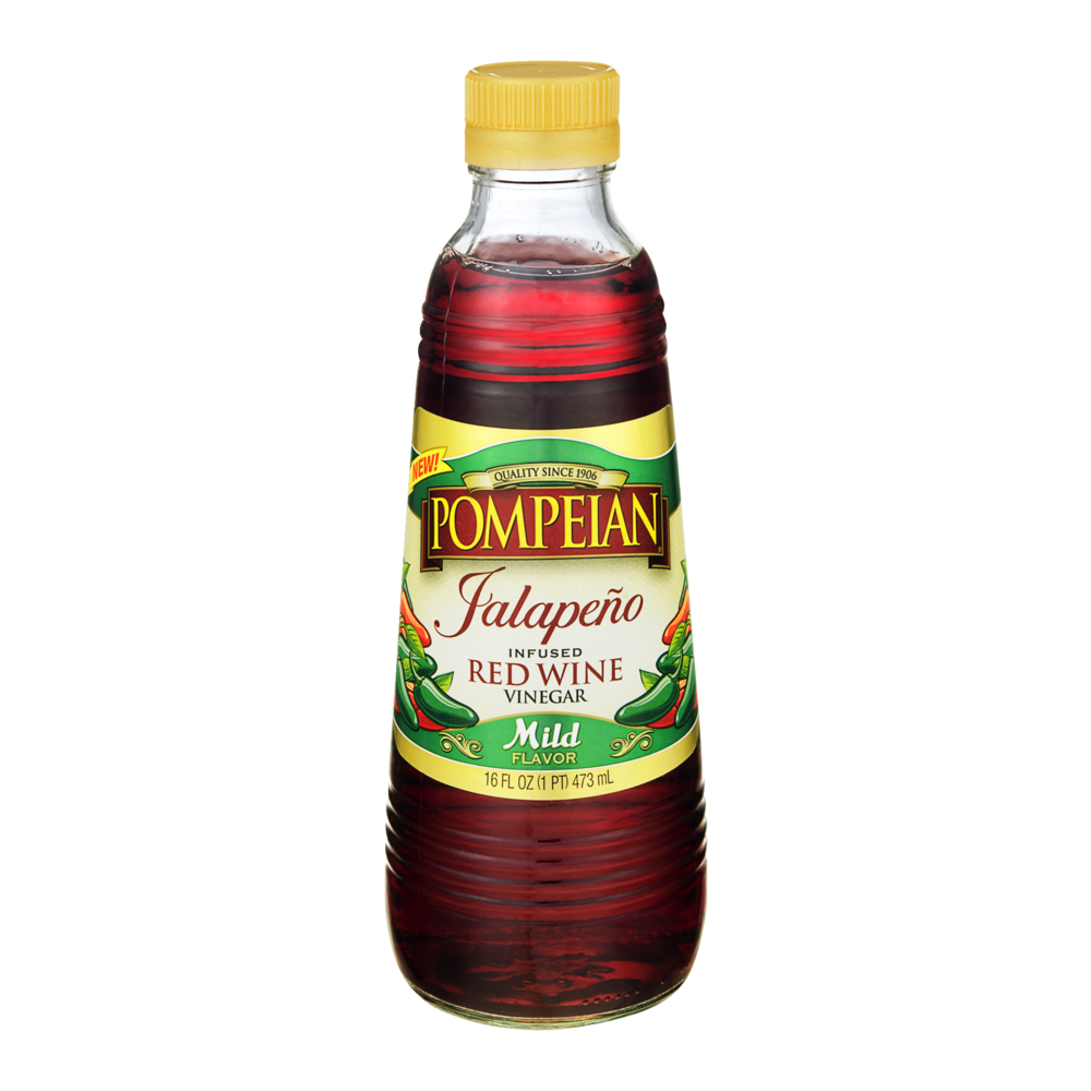 slide 1 of 2, Pompeian Jalapeno Infused Red Wine Vinegar, 16 oz