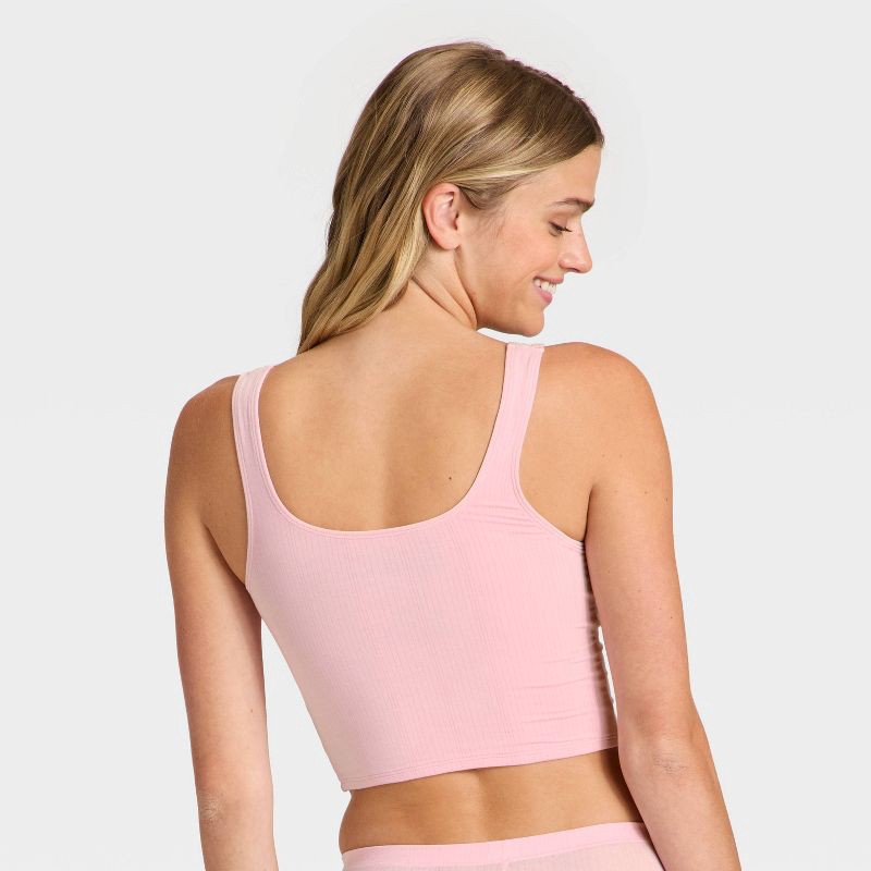 slide 2 of 5, Women's Modal Blend Cropped Tank Top - Auden™ Blush XL, 1 ct