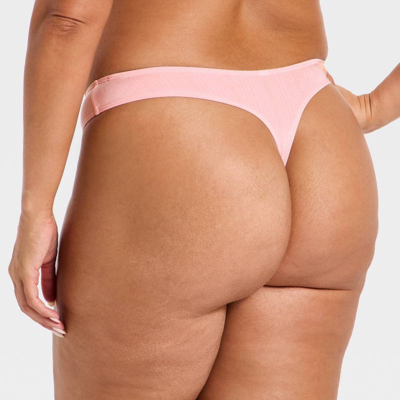 slide 5 of 5, Women's Modal Blend Thong Underwear - Auden™ Blush M, 1 ct