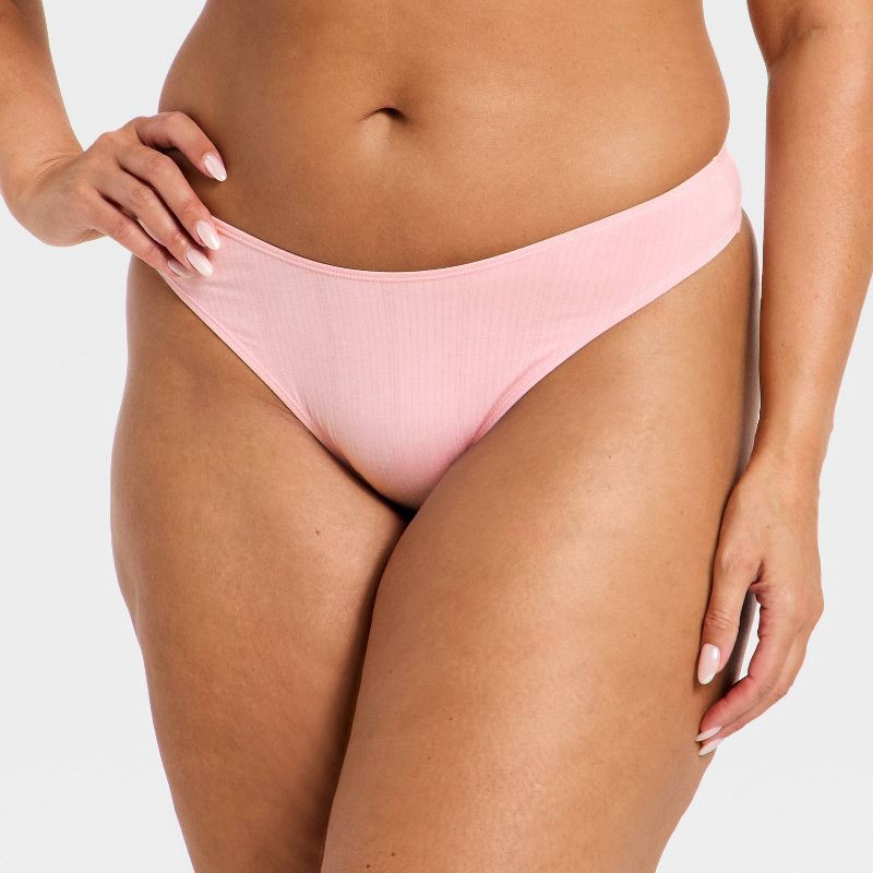slide 4 of 5, Women's Modal Blend Thong Underwear - Auden™ Blush XL, 1 ct