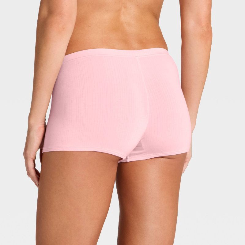 slide 2 of 5, Women's Modal Blend Boy Shorts Underwear - Auden™ Blush XL, 1 ct
