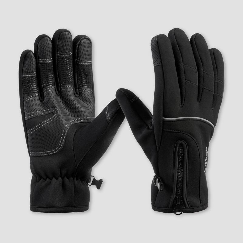 slide 1 of 2, Isotoner Neopreen Reflective Gloves - Black XL, 1 ct