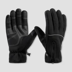 Isotoner Neopreen Reflective Gloves - Black XL