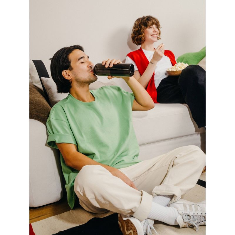 slide 3 of 4, Waterdrop Microdrinks 20oz Black Glossy Water Bottle, 20 oz