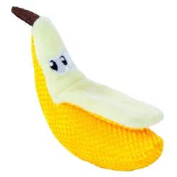 Catstages Dental Banana Food Shaped Toy: Catnip Filling, Chew Toy, All Ages