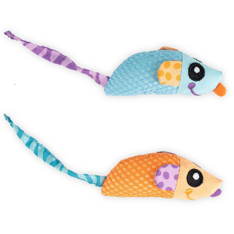 slide 1 of 6, Catstages Chew Mice Catnip Cat Toy, 1 ct